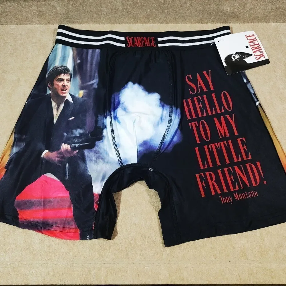 Scarface Red Black Boxer Brief #J